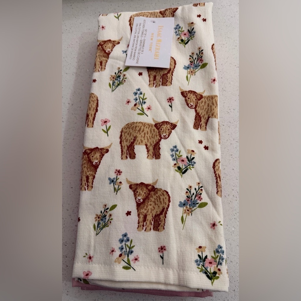 ✨NWT✨ Isaac Mizrahi: Set of 3 Kitchen Towels